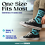 Let That Shiitake Go - Funny Unisex Socks - Mushroom, Yoga