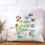 I'd Rather Be in the Garden - Watercolor Throw Pillow