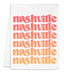 a napkin with the words nashville on it