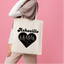 Asheville Heart - Canvas Tote Bags - AVL, NC