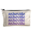 Asheville - Canvas Zipper Pouch - Makeup Bag, Cosmetic, Pens