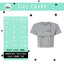 the size chart for a women's t - shirt