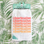 a kitchen towel hanging on a wall