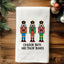 Crackin' Nuts - Colorful Christmas Hand Towels (Waffle)