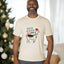 Fa La Llama - Christmas Mens/Unisex Tee - Oatmeal