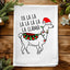 Colorful Christmas Kitchen Towels - Fa La Llama