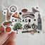 Chicago, IL Collage - Stickers