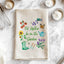 I'd Rather Be in the Garden Watercolor Dish Towels