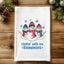 Colorful Christmas Kitchen Towels - Snowmies