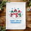 Colorful Christmas Kitchen Towels - Snowmies