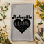 Asheville Heart - Dish Towels - White or Gray