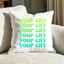 Your City - Customizable Ombre Throw Pillow
