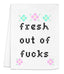 Colorful Cross Stitch Towels - Fresh Out of Fucks