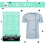 the size chart for a t - shirt