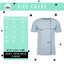 the size chart for a t - shirt