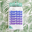 a towel hanging on a wall with the words charlotte charlotte