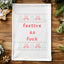 Colorful Christmas Cross Stitch Towels - Festive as Fuck