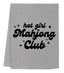 Hot Girl Mahjong Club - Dish Towels - White or Gray