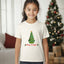 Merry & Bright - Christmas Kid's Tee - Oatmeal