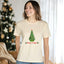 Merry & Bright - Men's/Unisex Christmas Tee - Oatmeal