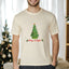 Merry & Bright - Men's/Unisex Christmas Tee - Oatmeal