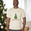 Merry & Bright - Men's/Unisex Christmas Tee - Oatmeal