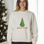 Merry & Bright - Unisex Christmas Sweatshirt - Oatmeal