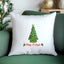 Merry & Bright - Watercolor Throw Pillow - Christmas Decor