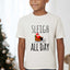 Sleigh All Day - Christmas Kid's Tee - Oatmeal