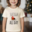 Sleigh All Day - Christmas Toddler Tee - Oatmeal