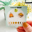 S'more & Campfire Earrings - 22k Gold Plated Studs
