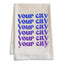 Your City, Ombre - Oatmeal Dish Towels - Customizable, Personalized