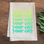 Your City, Ombre - Oatmeal Dish Towels - Customizable, Personalized