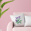 Lavender - Watercolor Throw Pillow