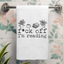 F*ck Off I'm Reading - Hand Towels (Waffle)