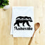 Asheville Bear - Dish Towels - White or Gray
