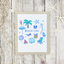 Beach Life Collage -  Art Print  - Beach Decor
