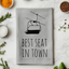 Best Seat in Town - Dish Towels - White or Gray