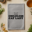 Childless Cat Lady - Dish Towels - White or Gray - Election