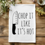 Chop It Like It's Hot - Dish Towels - White or Gray