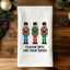 Crackin' Nuts - Colorful Christmas Hand Towels (Waffle)
