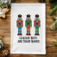 Colorful Christmas Kitchen Towels - Crackin' Nuts & Takin' Names