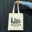 Raleigh, NC Skyline - Colorful Tote Bags - RAL