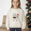 Fa La Llama - Christmas Kid's Sweatshirt - Oatmeal