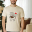 Fa La Llama - Christmas Mens/Unisex Tee - Oatmeal
