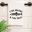 Fish Around & Find Trout - 6 White Hand Towels (Waffle)