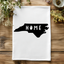 Home, North Carolina - Dish Towels - White or Gray