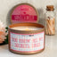 You Know All My Secrets, Yikes - Funny Candle - 100% Soy, 8oz Rose Gold Tin