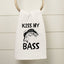Kiss My Bass - Hand Towels (Waffle)