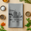 Los Angeles, CA Skyline - Dish Towels - White or Gray - LA